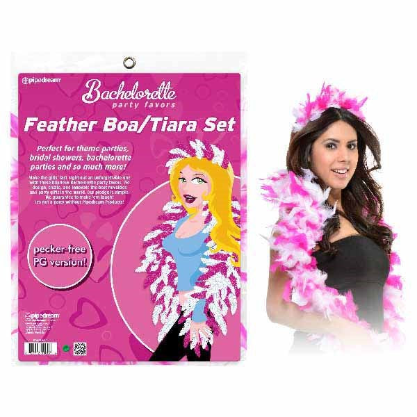 Bachelorette Party Favors Feather Boa/Tiara Set - - Sex Games, Coupons and Tricks