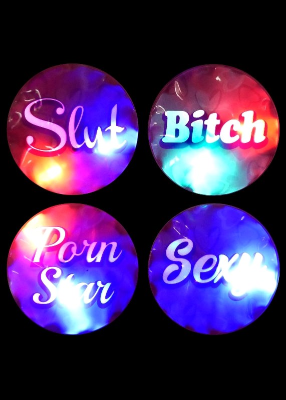 Bachelorette Party Favors Flashing Light Party Stickers - - Sex Games, Coupons and Tricks