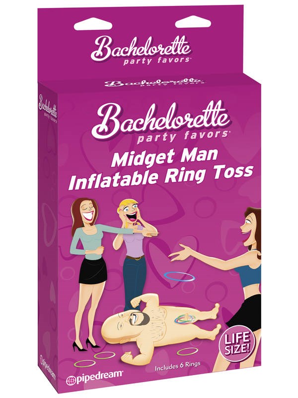 Bachelorette Party Favors Midget Man Inflatable Ring Toss - - Sex Games, Coupons and Tricks