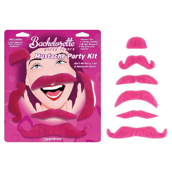 Bachelorette Party Favors Mustache Party Kit - - Bachelorette and Bucks