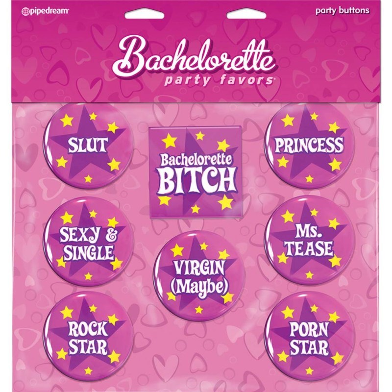 Bachelorette Party Favors Party Buttons - - Sex Games, Coupons and Tricks