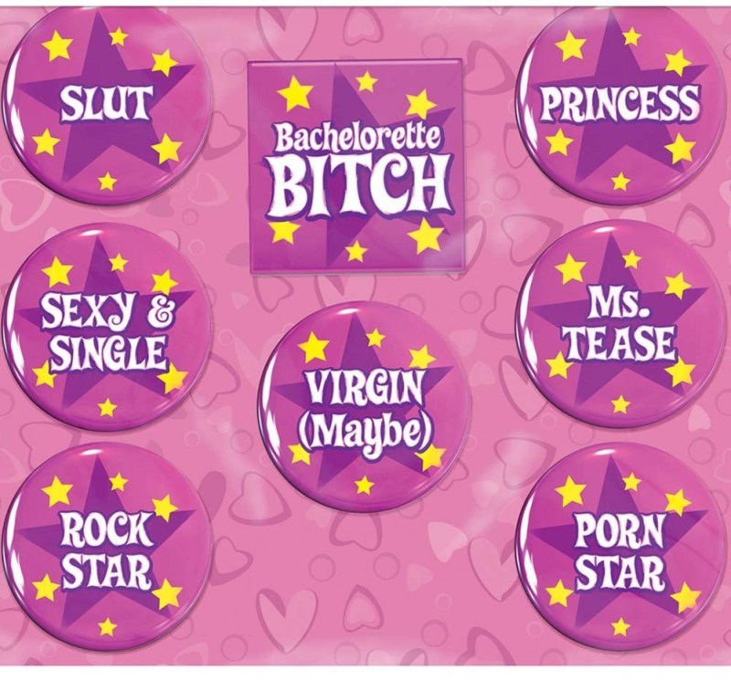 Bachelorette Party Favors Party Buttons - - Sex Games, Coupons and Tricks