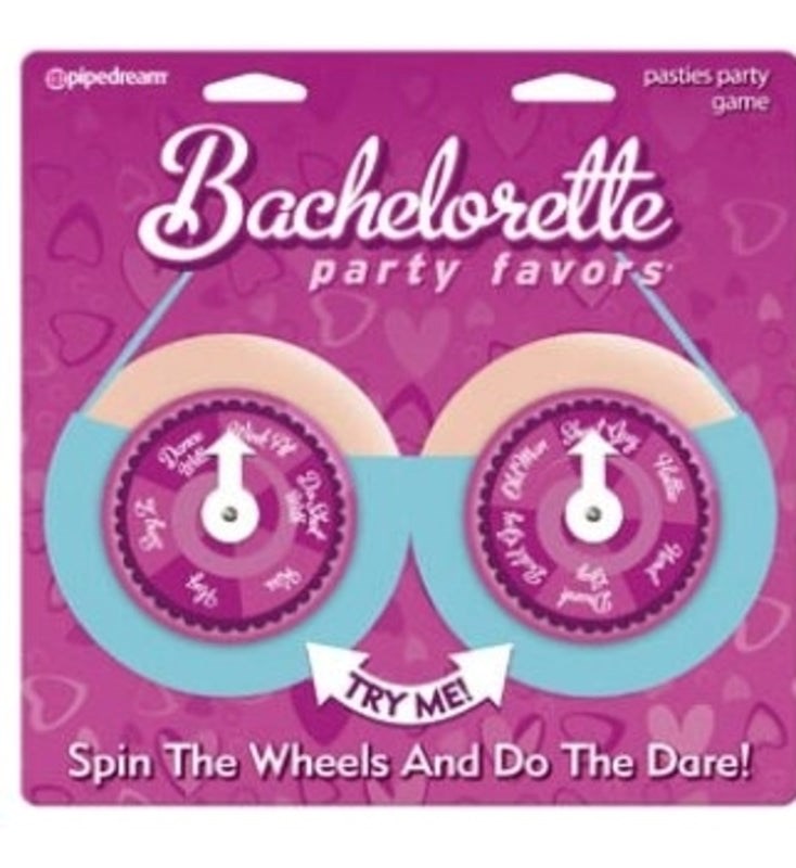 Bachelorette Party Favors Pasties Party Spinners - - Bachelorette and Bucks