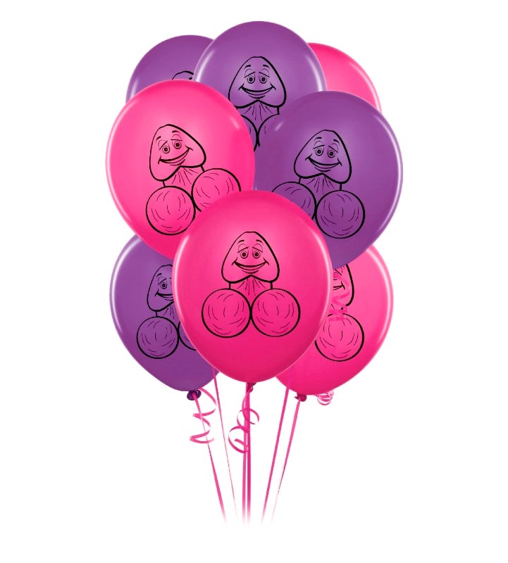 Bachelorette Party Favors Pecker Balloons 8 Pack - - Sex Games, Coupons and Tricks