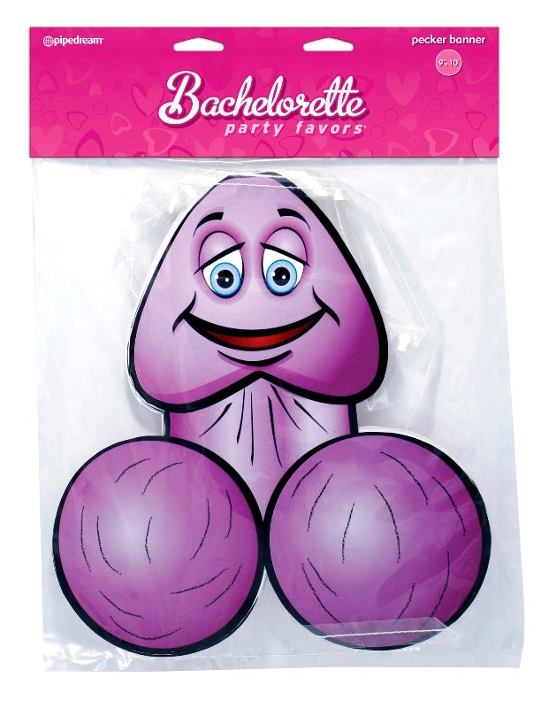 Bachelorette Party Favors Pecker Banner 12ft - - Sex Games, Coupons and Tricks