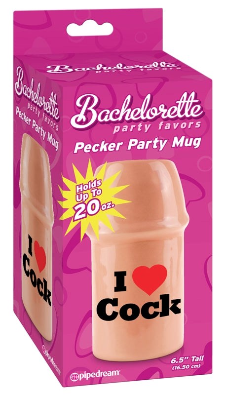 Bachelorette Party Favors Pecker Party Mug - I Love Cock - - Sex Games, Coupons and Tricks