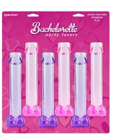 Bachelorette Party Favors Pecker Test Tube Shotglasses - Bachelorette and Bucks