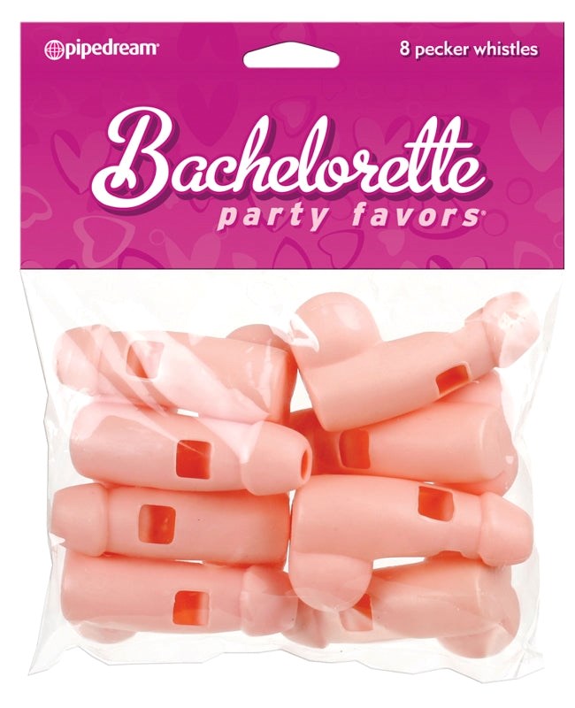 Bachelorette Party Favors Pecker Whistles 8 Pack - - Sex Games, Coupons and Tricks