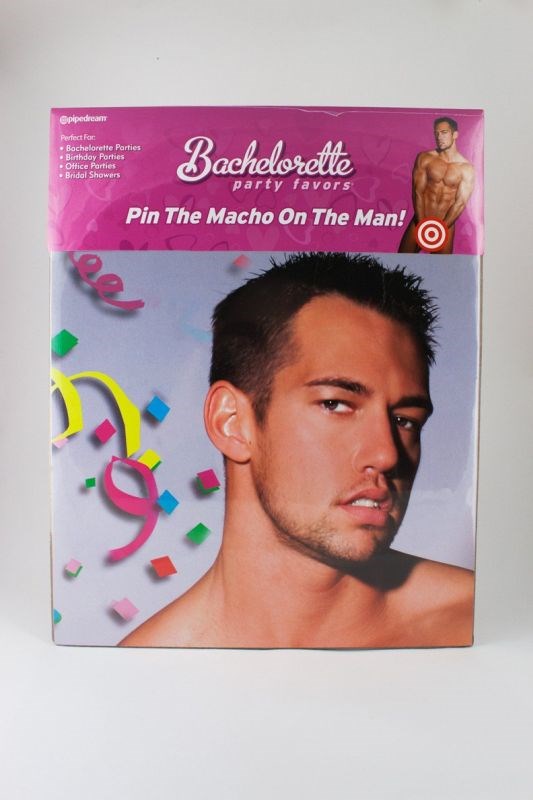 Bachelorette Party Favors Pin The Macho On The Man - - Party Gifts and Novelties