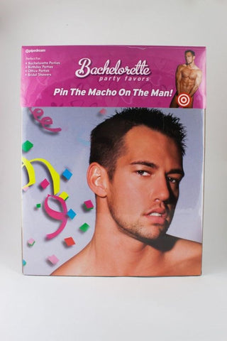 Bachelorette Party Favors Pin The Macho On The Man Party - Party Gifts and Novelties