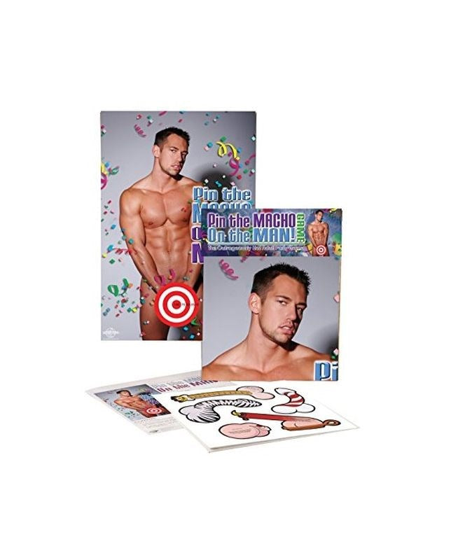 Bachelorette Party Favors Pin The Macho On The Man - - Party Gifts and Novelties