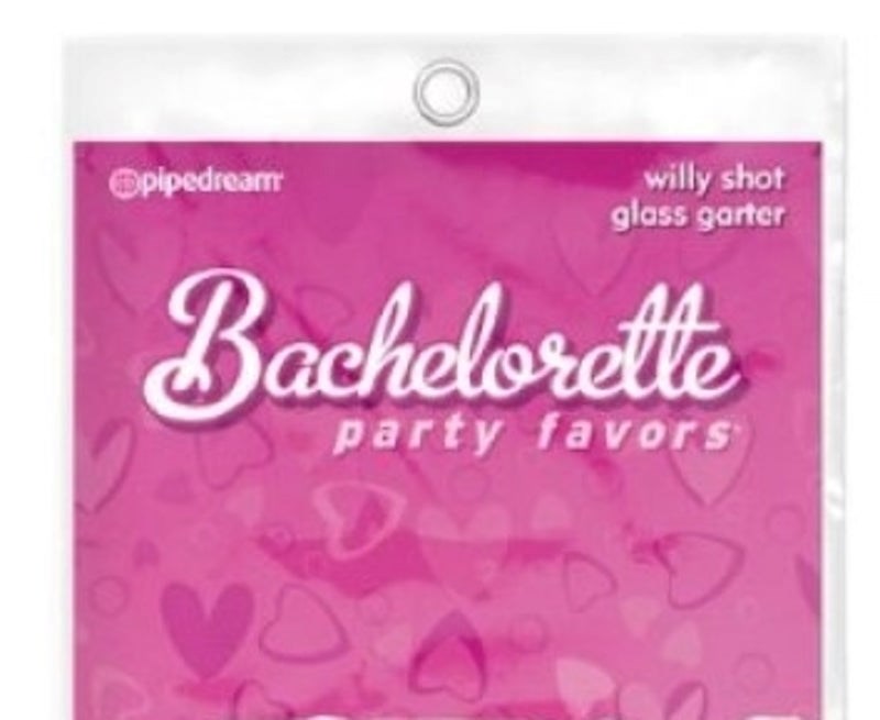 Bachelorette Party Favors Willy Shot Glass Garter - - Bachelorette and Bucks