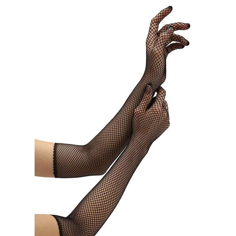 Fishnet Opera Gloves Wigs and Gloves by Baci Lingerie - Wigs and Gloves