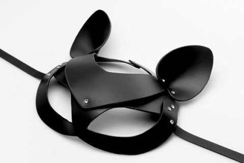Bad Kitten Leather Cat Mask by XR Brands - Masks And Blindfolds