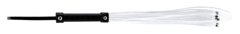 Bad Romance Translucent Whip with Metal Nails - Whips And Crops
