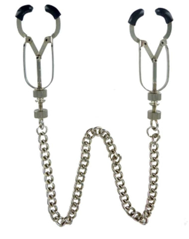 Bauhaus Precision Bondage Nipple Vice Grey by XR Brands - Nipple and Clit Clamps