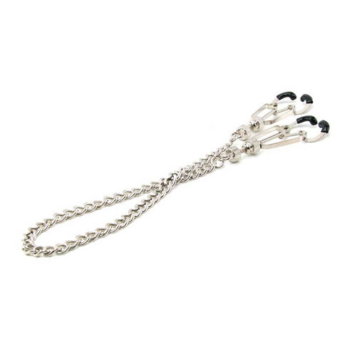 Bauhaus Precision Bondage Nipple Vice Grey by XR Brands - Nipple and Clit Clamps