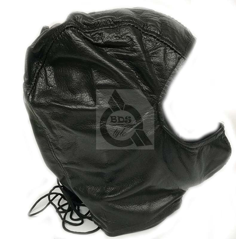 BDSM Open Face Mask Faux Leather - - Masks And Blindfolds