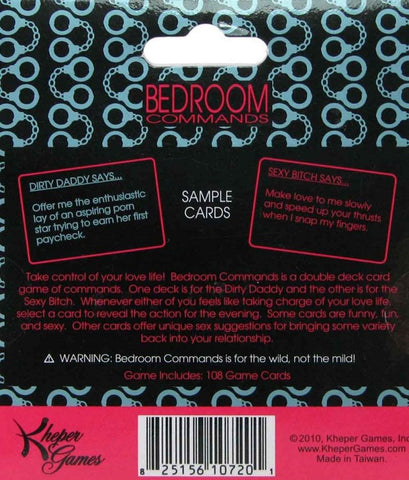 Bedroom Commands Card Game by Kheper Games - Sex Games, Coupons and Tricks