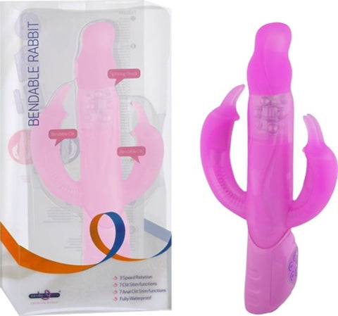 Bendable Rabbit Triple Vibrator by Seven Creations - Rabbit Vibrators