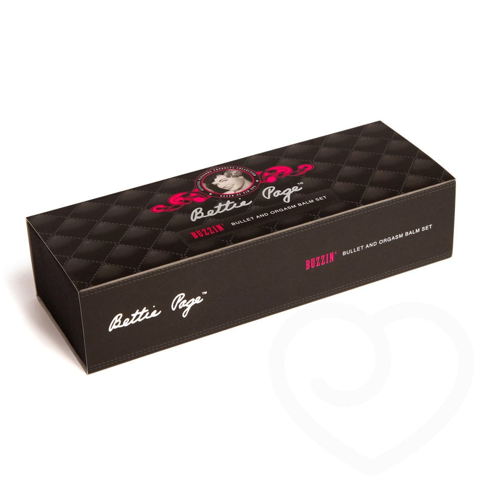 Bettie Page Buzzin Bullet and Balm Set - - Bullet Vibrators