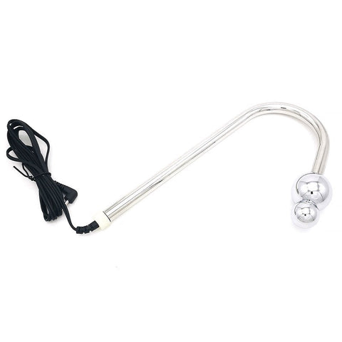 Bipolar Metal Electric Shock Anal Hook by BDStyle - Electro Sex