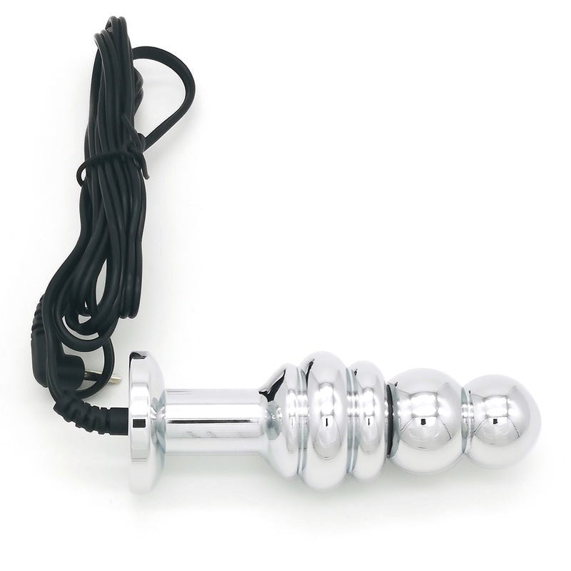 Bipolar Metal Electric Shock Butt Plug - C - - Electro Sex