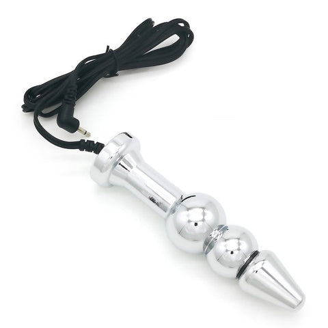 Bipolar Metal Electric Shock Butt Plug - E by BDStyle - Electro Sex