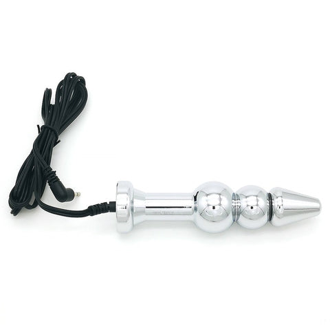Bipolar Metal Electric Shock Butt Plug - E by BDStyle - Electro Sex