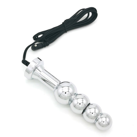Bipolar Metal Electric Shock Butt Plug - F by BDStyle - Electro Sex