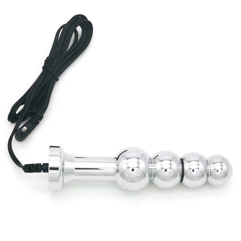 Bipolar Metal Electric Shock Butt Plug - F by BDStyle - Electro Sex