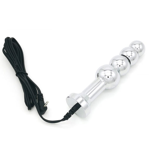 Bipolar Metal Electric Shock Butt Plug - F by BDStyle - Electro Sex