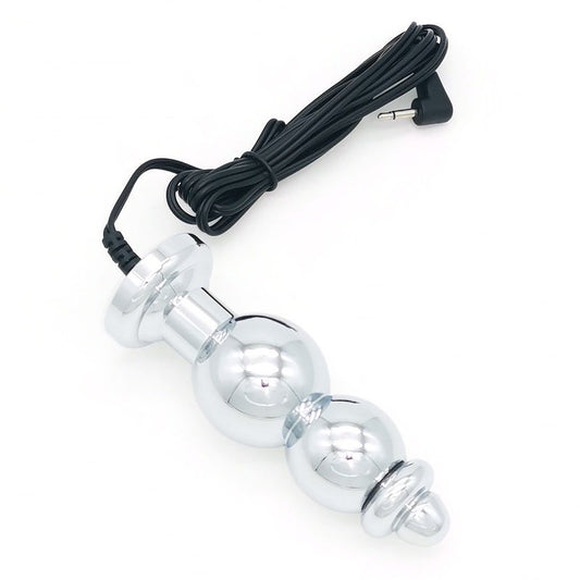 Bipolar Metal Electric Shock Butt Plug - G - - Electro Sex