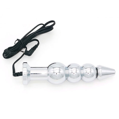 Bipolar Metal Electric Shock Butt Plug - L by BDStyle - Electro Sex