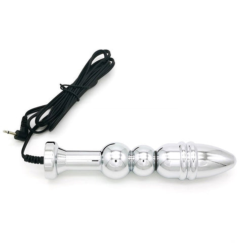 Bipolar Metal Electric Shock Butt Plug P by BDStyle - Electro Sex