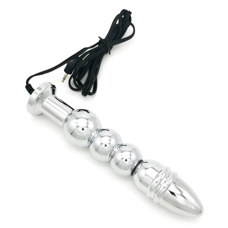 Bipolar Metal Electric Shock Butt Plug - R - - Electro Sex