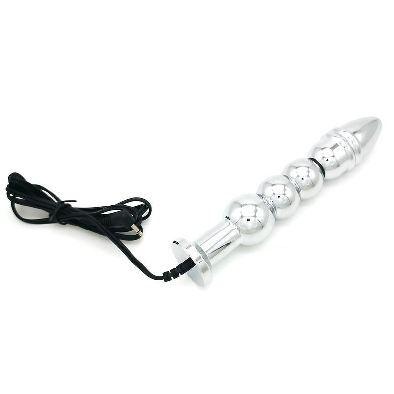 Bipolar Metal Electric Shock Butt Plug - R - - Electro Sex