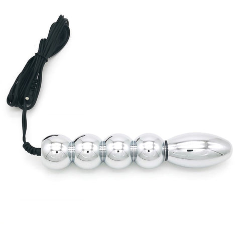 Bipolar Metal Electric Shock Butt Plug - S by BDStyle - Electro Sex