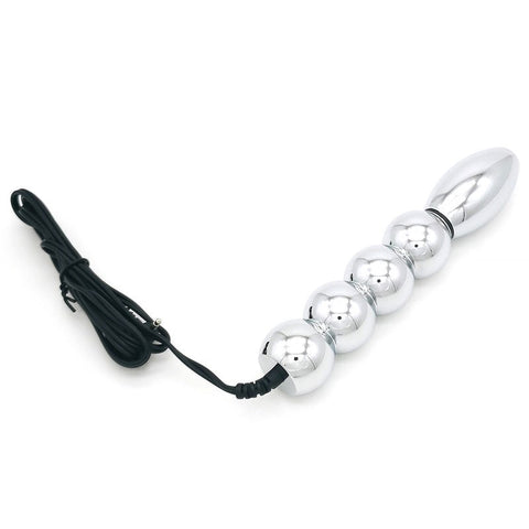 Bipolar Metal Electric Shock Butt Plug - S by BDStyle - Electro Sex
