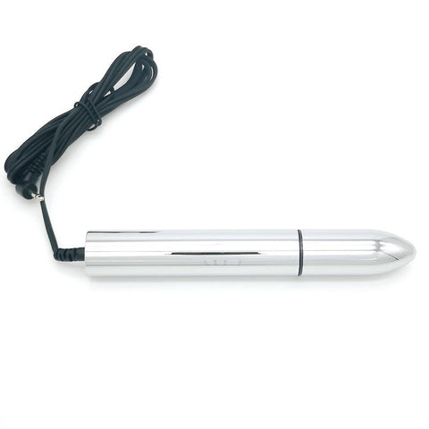 Bipolar Metal Electric Shock Butt Plug - V by BDStyle - Electro Sex