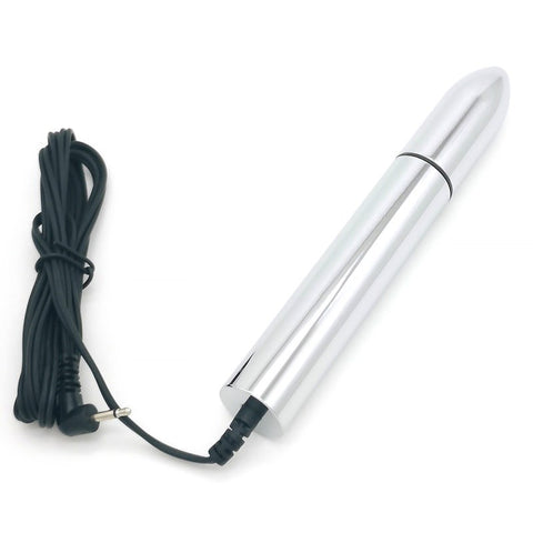 Bipolar Metal Electric Shock Butt Plug - V by BDStyle - Electro Sex