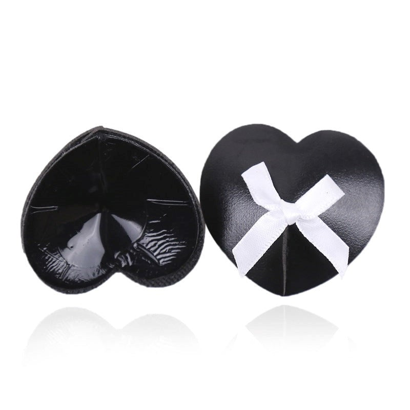 Black Heart White Box Nipple Pasties - - Fancy Dress Ups