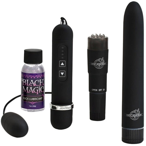 Black Magic Pleasure Sex Toy Kit by Doc Johnson - Sex Kits