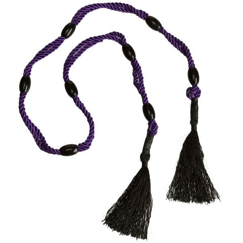 Black Rose Multi Position Beaded Rope by Doc Johnson - Cuffs and Restraints