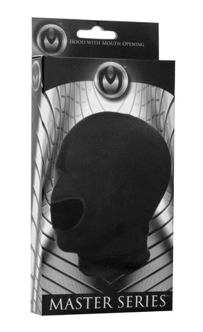 Blow Hole Open Mouth Spandex Hood by XR Brands - Bondage Hoods