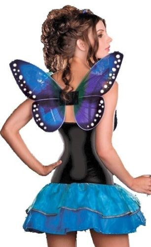 Blue Butterfly Beauty Costume - - Fancy Dress Ups