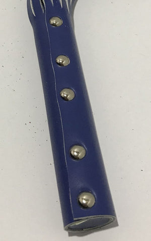 BDSM Blue Leather Whip by Hell's Couture - Whips And Crops