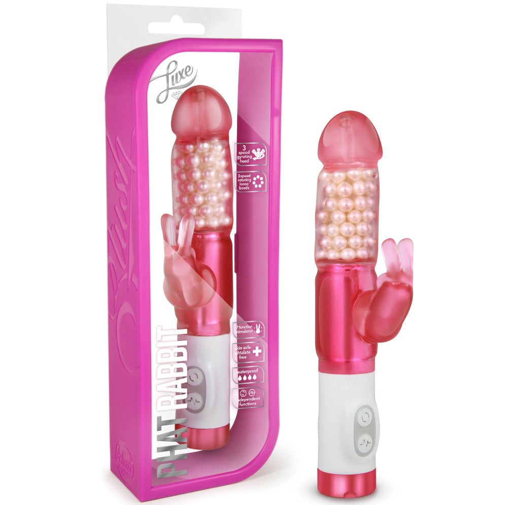 Blush Novelties Luxe Phat Rabbit Pink - - Rabbit Vibrators