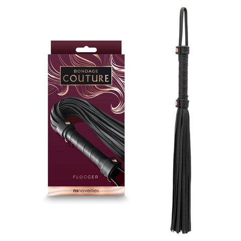 Bondage Couture Flogger Whip by NS Novelties - Whips And Crops