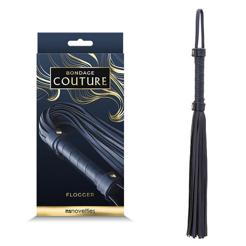 Bondage Couture Flogger Whip by NS Novelties - Whips And Crops